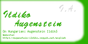 ildiko augenstein business card